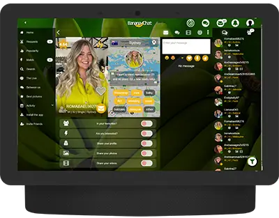 Meet on PC on the Banana-Chat application