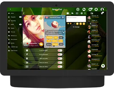 Meet on PC on the Banana-Chat application